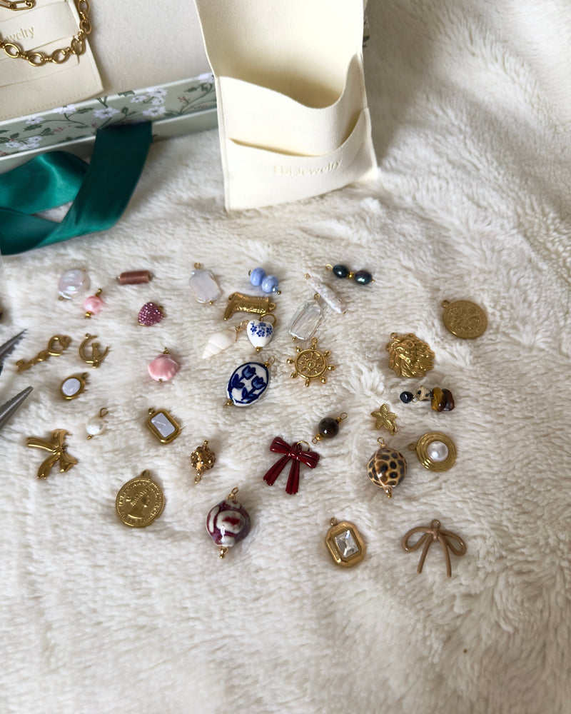 DIY Home Necklace Charm Jewelry Kit - Gift box