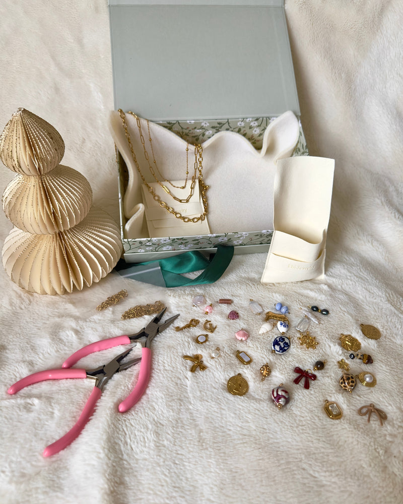DIY Home Necklace Charm Jewelry Kit - Gift box