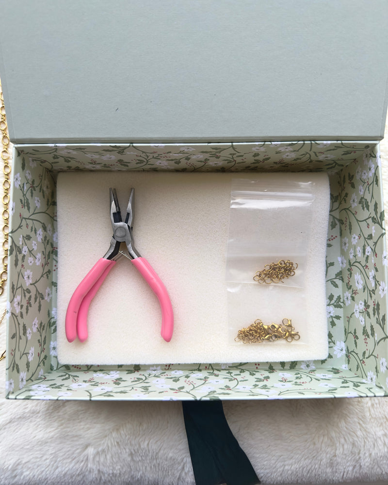 DIY Home Necklace Charm Jewelry Kit - Gift box